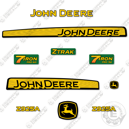 Fits John Deere Z925A Decal Kit Riding Mower