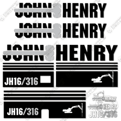 Fits John Henry JH16/316 Decal Kit Vertical Drill