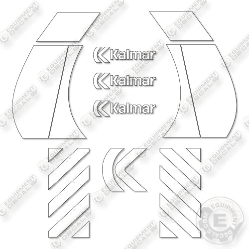Kalmar DCE160 Decal Kit Forklift  - Aftermarket Kit