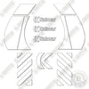 Image of Kalmar DCE180 Decal Kit Forklift  - Aftermarket Kit