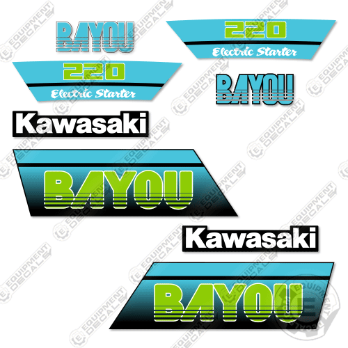 Fits Kawasaki Bayou 220 Decal Kit ATV