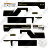 Image of Kawasaki Mule Diesel 4X4 PRO DXT Decal Kit UTV -Metallic Black Gold- Aftermarket Kit