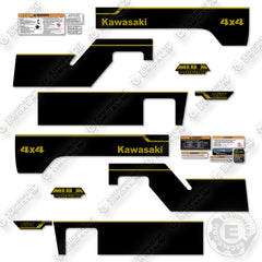 Kawasaki Mule Diesel 4X4 PRO DXT Decal Kit UTV -Custom Gold- Aftermarket Kit