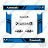 Image of Kawasaki Mule SX 4X4 XC LE Decal Kit UTV - Blue - Aftermarket Kit
