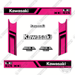 Fits Kawasaki Mule SX 4X4 XC LE Decal Kit UTV - PINK
