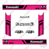 Image of Fits Kawasaki Mule SX 4X4 XC LE Decal Kit UTV - PINK - Aftermarket Kit
