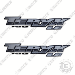 Fits Kaswasaki TeryX LE 750 Decal Kit UTV - Silver/Black