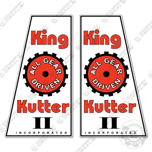 King Kutter 2 Decal Kit Tiller