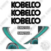 Image of Fits Kobelco SK250LC-10 Decal Kit Excavator - AQUA!
