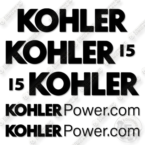 Kohler 15REOZK 15kw Decal Kit Steam Generator- Aftermarket Kit