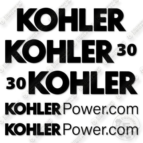Kohler 30REOZK 30kw Decal Kit Steam Generator- Aftermarket Kit