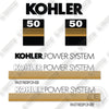 Image of Fits Kohler Power System 50 Decal Kit Generator