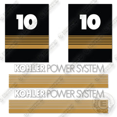 Kohler Power System 10 Decal Kit Generator- Aftermarket Kit - NOT GENUINE OEM