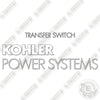 Image of Kohler Transfer Switch Decal Kit Generator- Aftermarket Kit