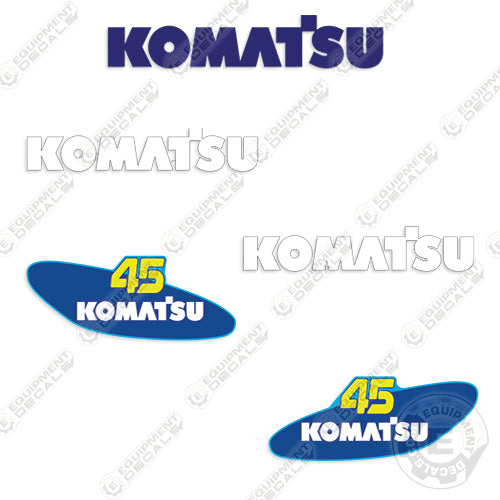 Fits Komatsu 45 Forklift Decal Kit