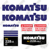 Image of Komatsu PC228USLC-2 Decal Kit Excavator - Aftermarket Kit
