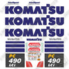 Image of Fits Komatsu PC490LCi-11 Decal Kit Excavator