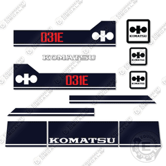 Fits Komatsu D31E-18 Decal Kit Crawler Tractor Dozer