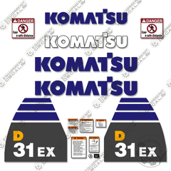 Fits Komatsu D31EX-22 Decal Kit Dozer