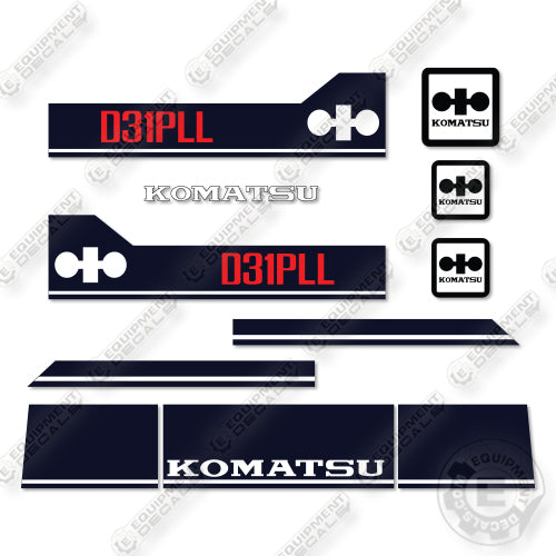 Fits Komatsu D31PLL-18 Decal Kit Tractor