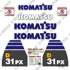 Fits Komatsu D31PX-22 Decal Kit Dozer