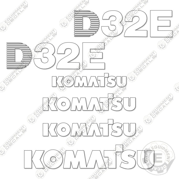 Fits Komatsu D32P-1 Decal Kit Dozer