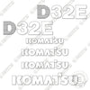 Image of Fits Komatsu D32P-1 Decal Kit Dozer