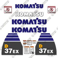 Fits Komatsu D37EX-22 Decal Kit Dozer