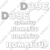 Image of Fits Komatsu D39E-1 Decal Kit Dozer