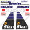 Image of Fits Komatsu D51EXI-24 Decal Kit Dozer