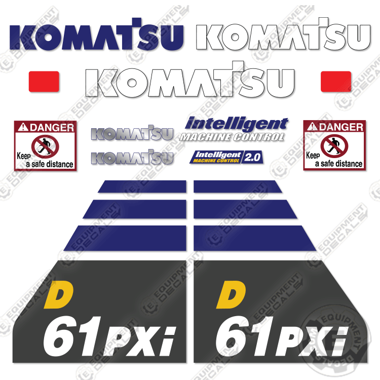 Fits Komatsu D61PXI-24 Decal Kit Dozer