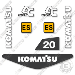 Fits Komatsu FB20SHGU-6 Decal Kit Forklift