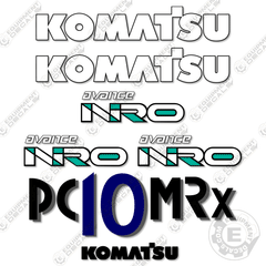 Fits Komatsu PC10MRx-1 Decal Kit Mini Excavator