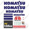 Image of Fits Komatsu PC138US-11 Decal Kit Excavator