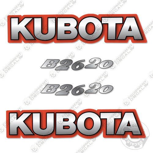 Kubota B2620 Decal Kit Compact Utility Tractor- Aftermarket Kit