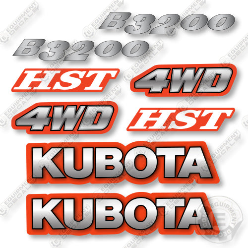 Kubota B3200  Decal Kit Loader -  Aftermarket Kit