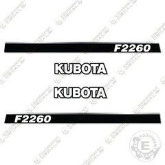 Kubota F2260 Decal Kit Tractor - Aftermarket Kit