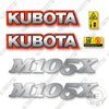 Image of Kubota M105X Decal Kit Tractor - Aftermarket Kit
