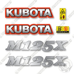 Kubota M125X Decal Kit Tractor - Aftermarket Kit