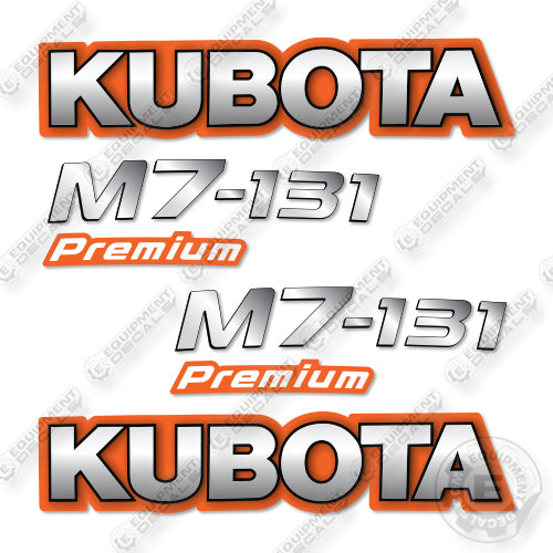 Kubota M7-131 Decal Kit Tractor - Aftermarket Kit