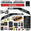 Image of Fits Kubota ZD18 Decal Kit Mower