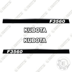 Kubota F3560 Decal Kit Tractor - Aftermarket Kit