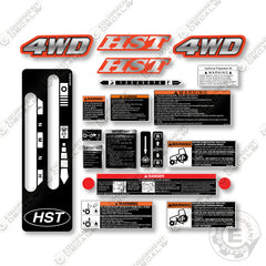 Kubota L2501 Operator Compartment Warnings Decal Kit Tractor - Aftermarket Kit