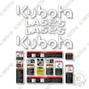 Image of Kubota LA525 Decal Kit Front End Loader - New Logo- Aftermarket Kit