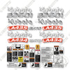 Image of Kubota B2601 Full Decal Kit Compact Utility Tractor - Aftermarket Kit