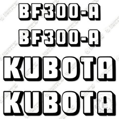 Fits Kubota BF300-A Decal Kit Tractor