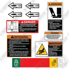Fits Kubota Bucket PN-7174 Decal Kit
