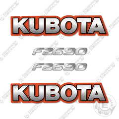 Kubota F2690 Decal Kit Lawn Mower - Old Style - Aftermarket Kit