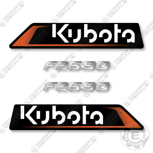 Kubota F2690E  Decal Kit Lawn Mower - Aftermarket Kit