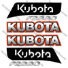 Image of Kubota F3990 Closed Cab Old Style Decal Kit Lawn Mower - Aftermarket Kit